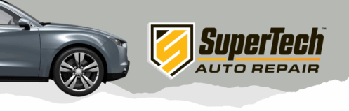 car image with mountains and a logo