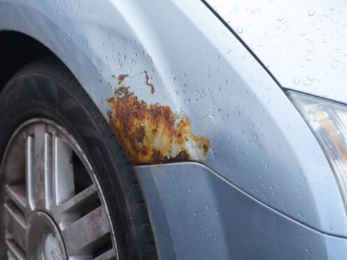 rust on car body paint