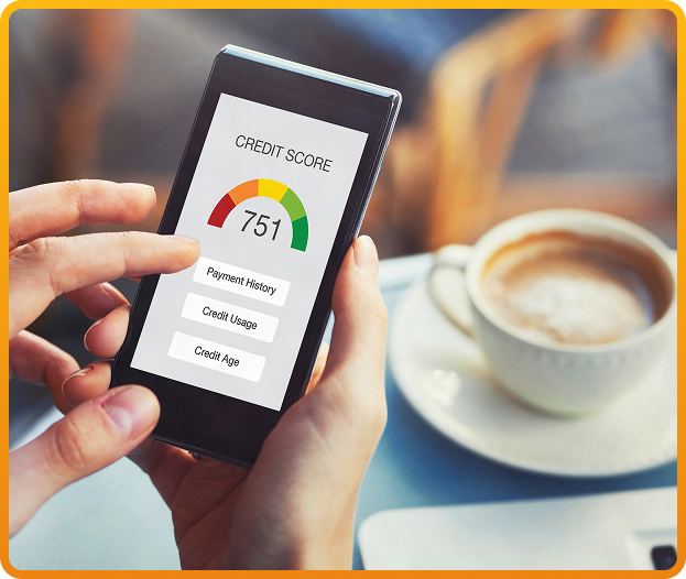 credit score on a phone