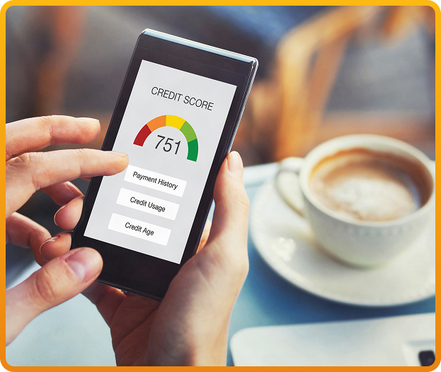 credit score on a phone