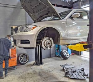 BMW sedan serviced and repaired at Supertech Auto